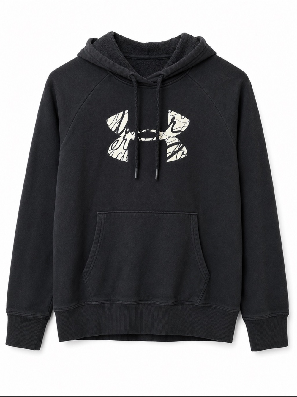 Under Armour Women’s Black Pullover Hoodie with White Logo